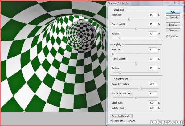 Creation of Tubular Ball: Step 4